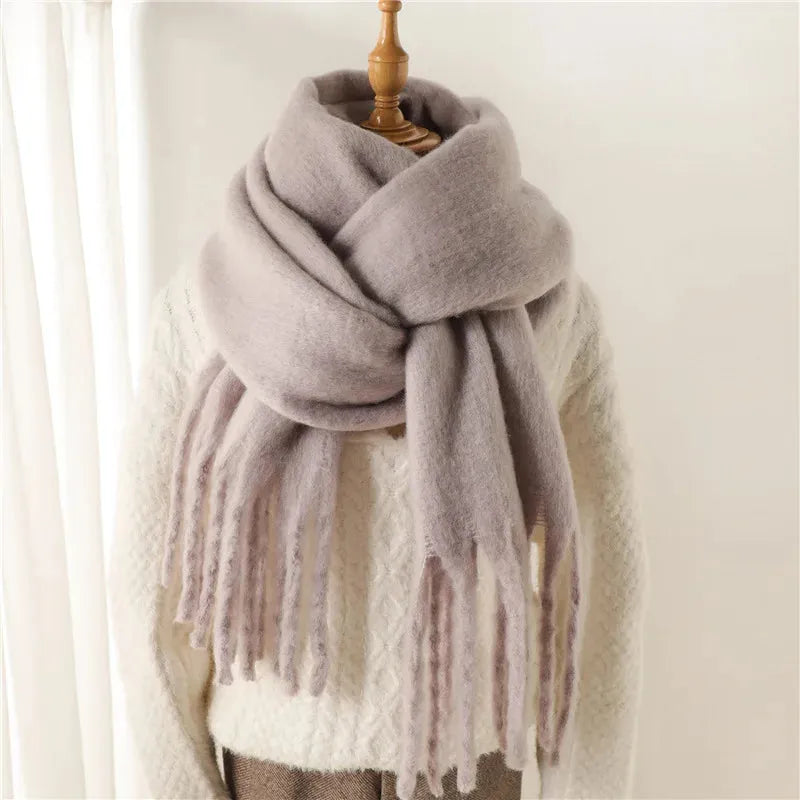 Women's Scarf - Chunky Finish with Fringe Trim