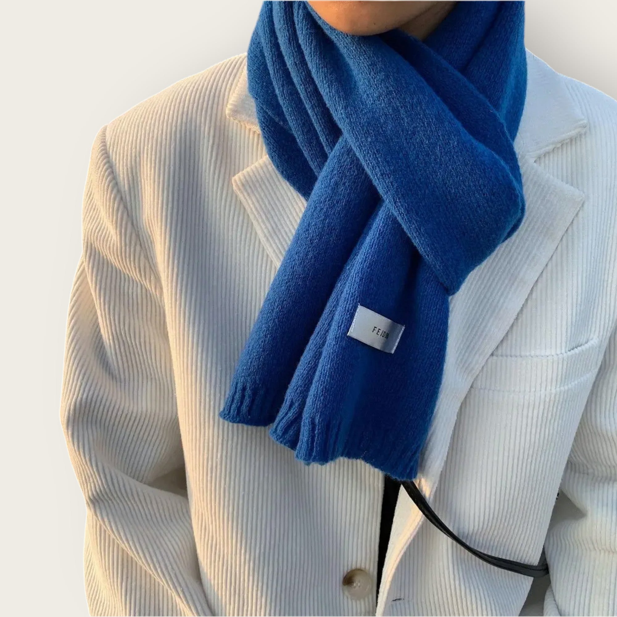 Unisex Scarf - Chunky Finish with Ribbed Ends