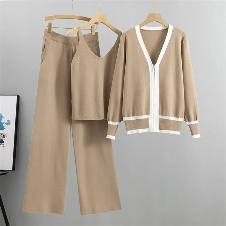 Women's Elegant 3-Piece Set - Mix-and-Match Outfit