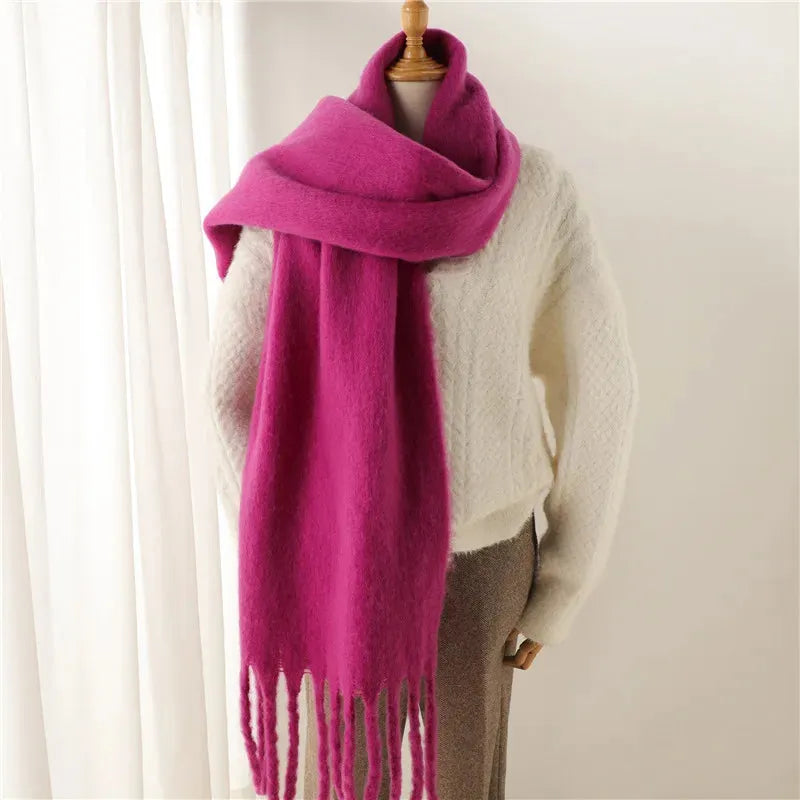 Women's Scarf - Chunky Finish with Fringe Trim