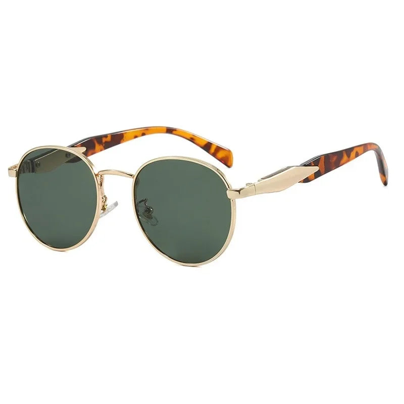 Vintage Round Metal UV400 Sunglasses for Women