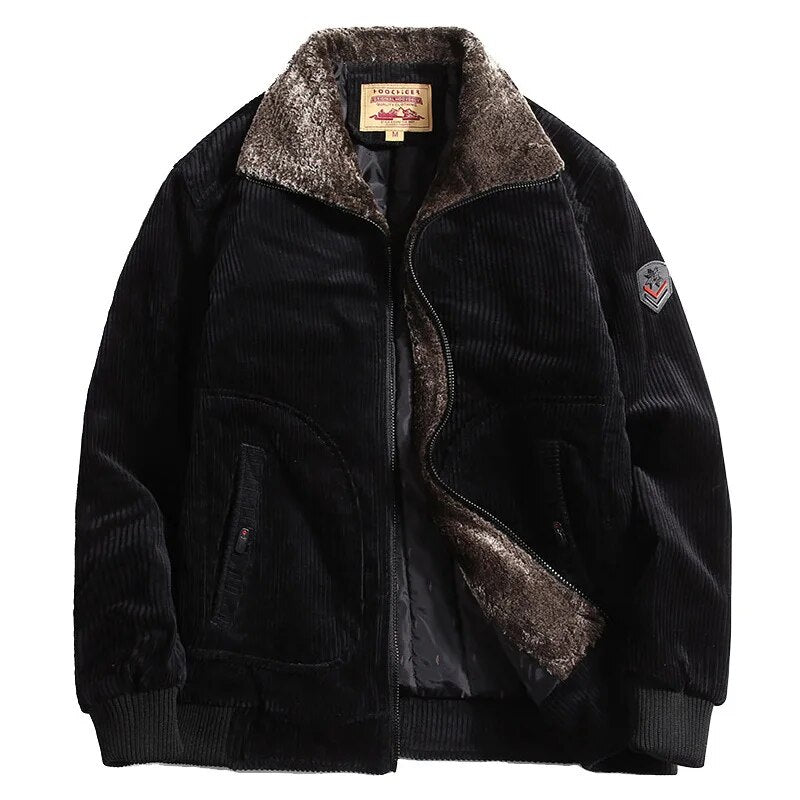 Men's Corduroy Winter Jacket - Cozy Outerwear