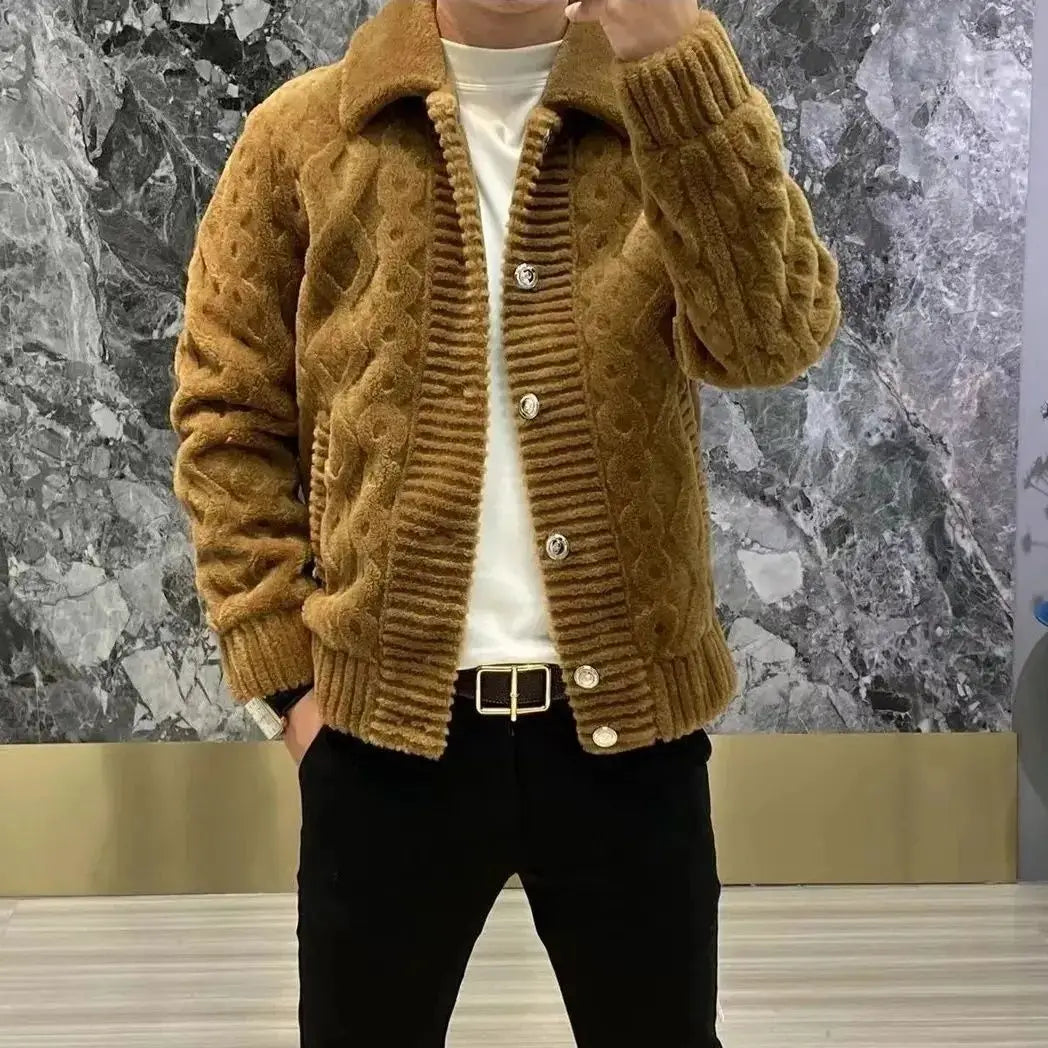 Alvin - Premium Knit Winter Jacket for Men