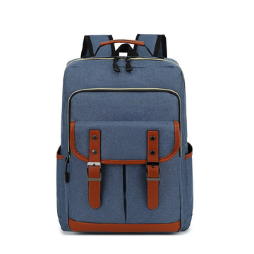 Unisex Vintage Waterproof Backpack - Large & Ergonomic
