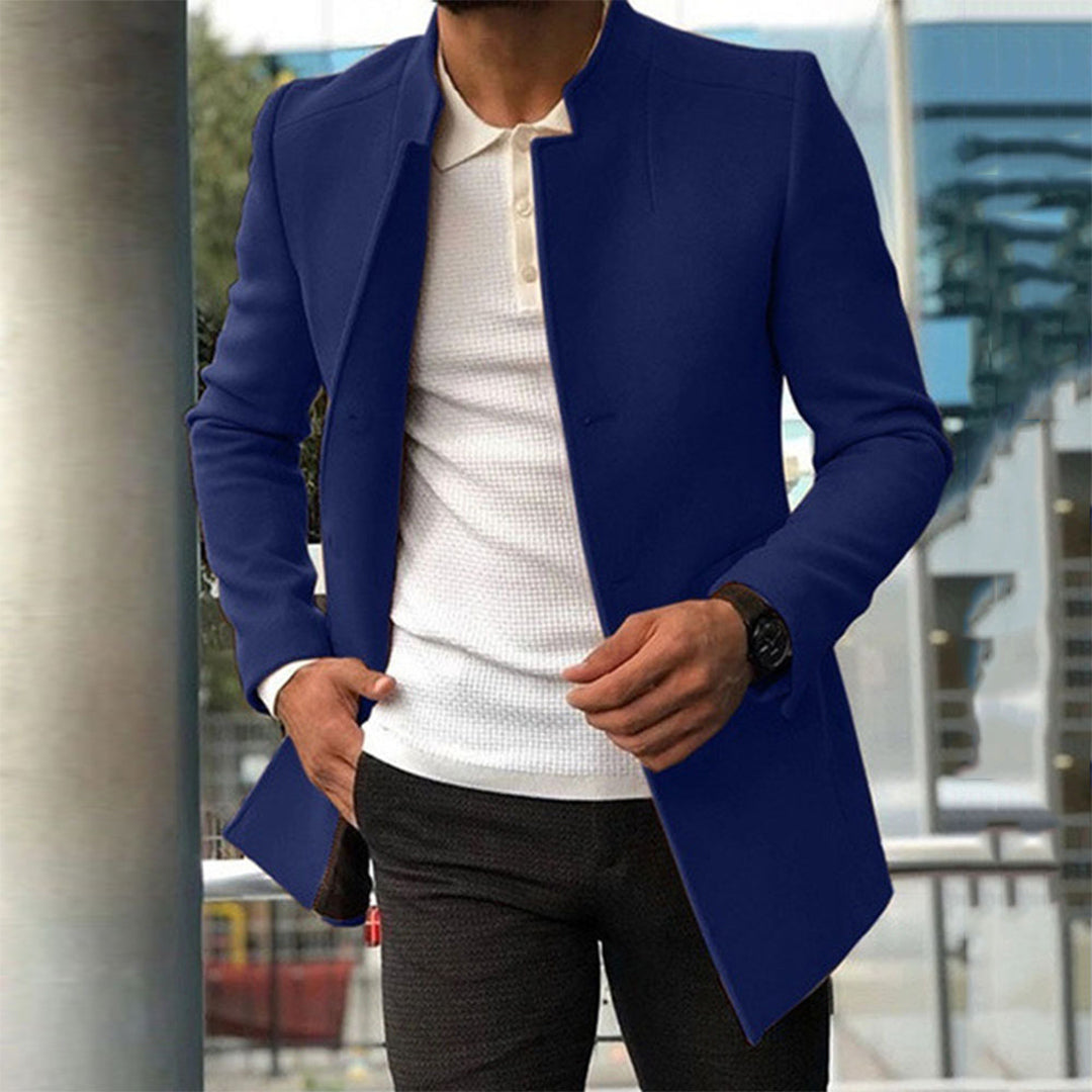 Men's Winter Coat - Stand Collar & Tailored Fit