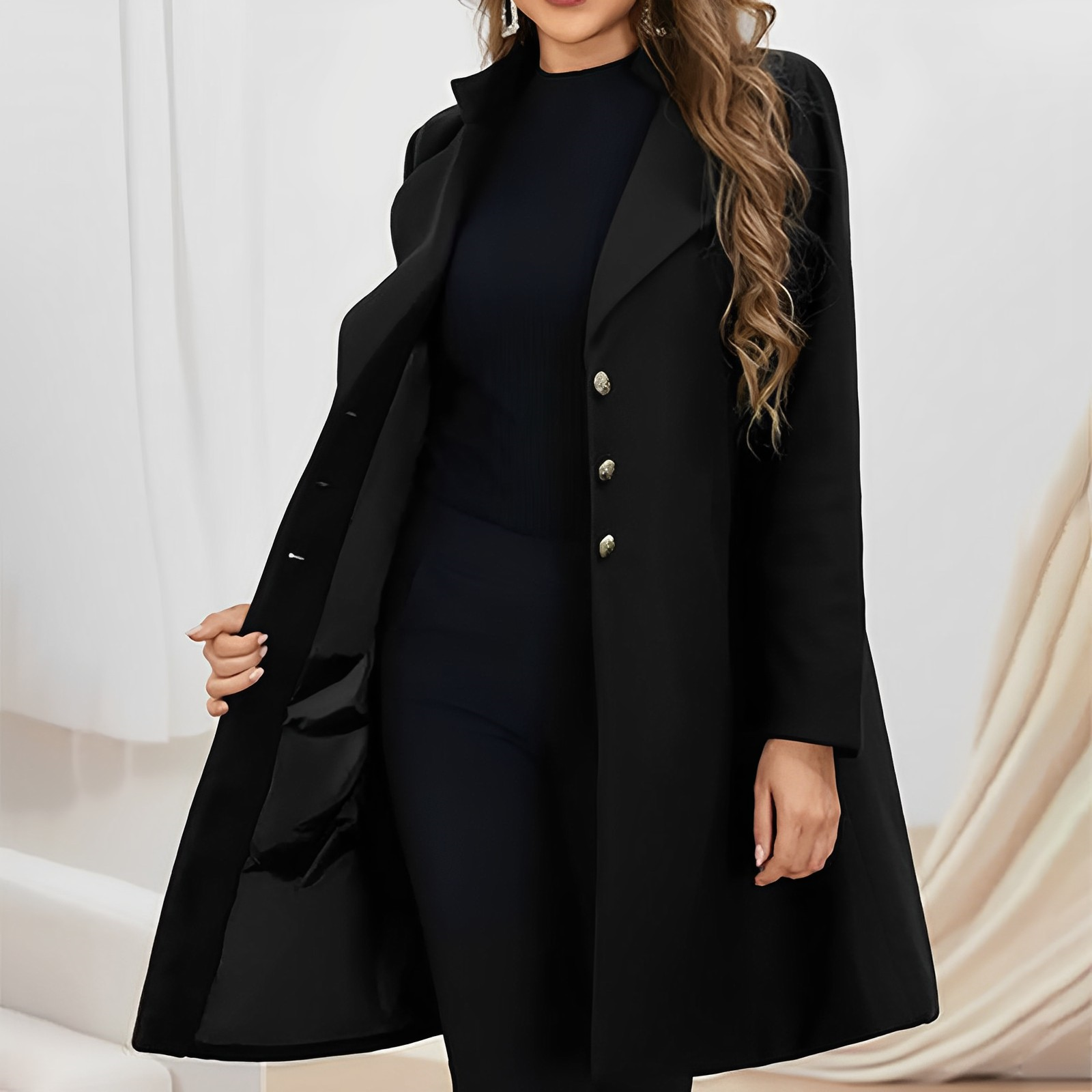 Women's Winter Coat - Elegant Overcoat