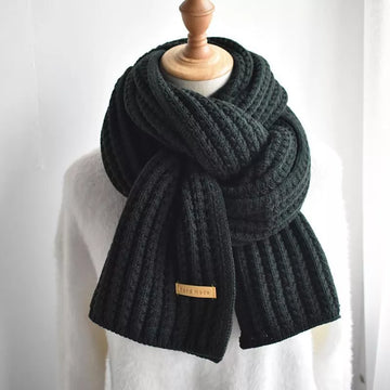 Women's Scarf - Long Ribbed Knit