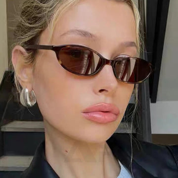 Stylish Oval Frame UV400 Sunglasses for Women