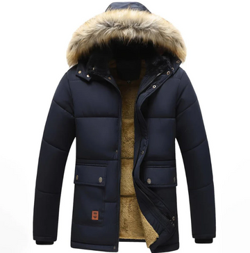 Men's Winter Jacket – Padded Hooded Parka