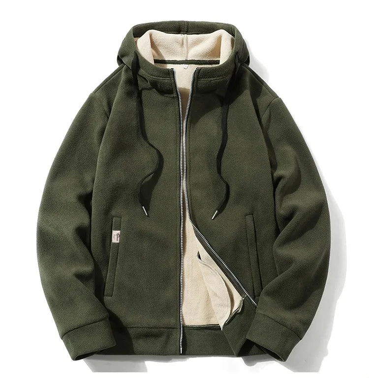 Leo - Casual Hooded Zip-Up Jacket for Men