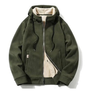 Leo - Casual Hooded Zip-Up Jacket for Men