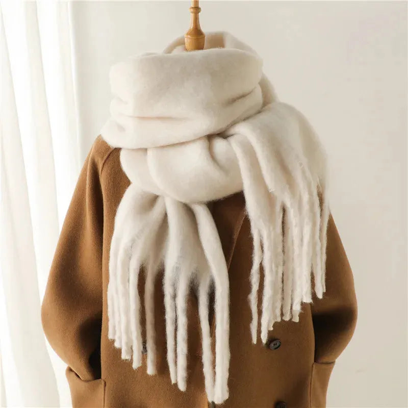 Women's Scarf - Chunky Finish with Fringe Trim