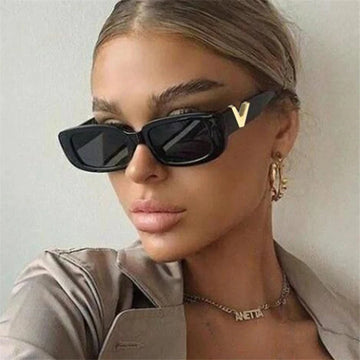 Retro Rectangle UV400 Sunglasses for Women