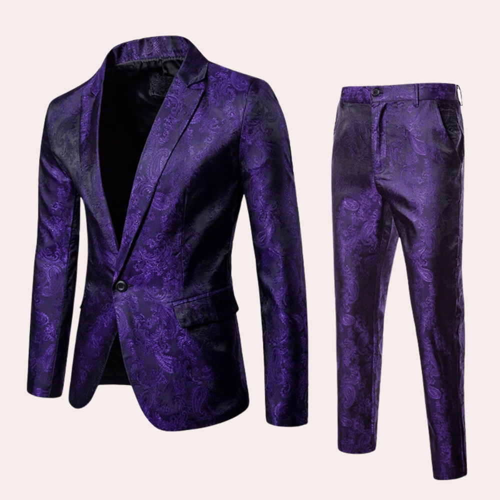 Slim Fit Lightweight Wedding Suit for Men