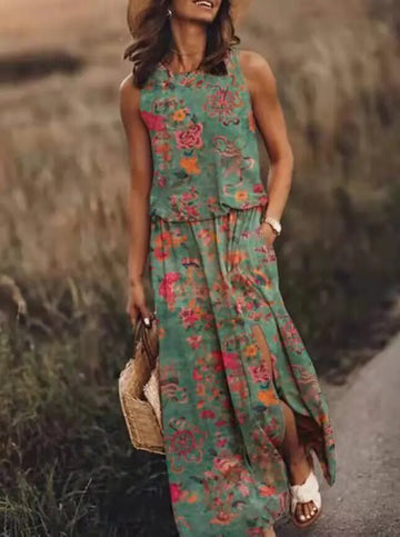 Elegant Sleeveless Maxi Dress for Women | Clara