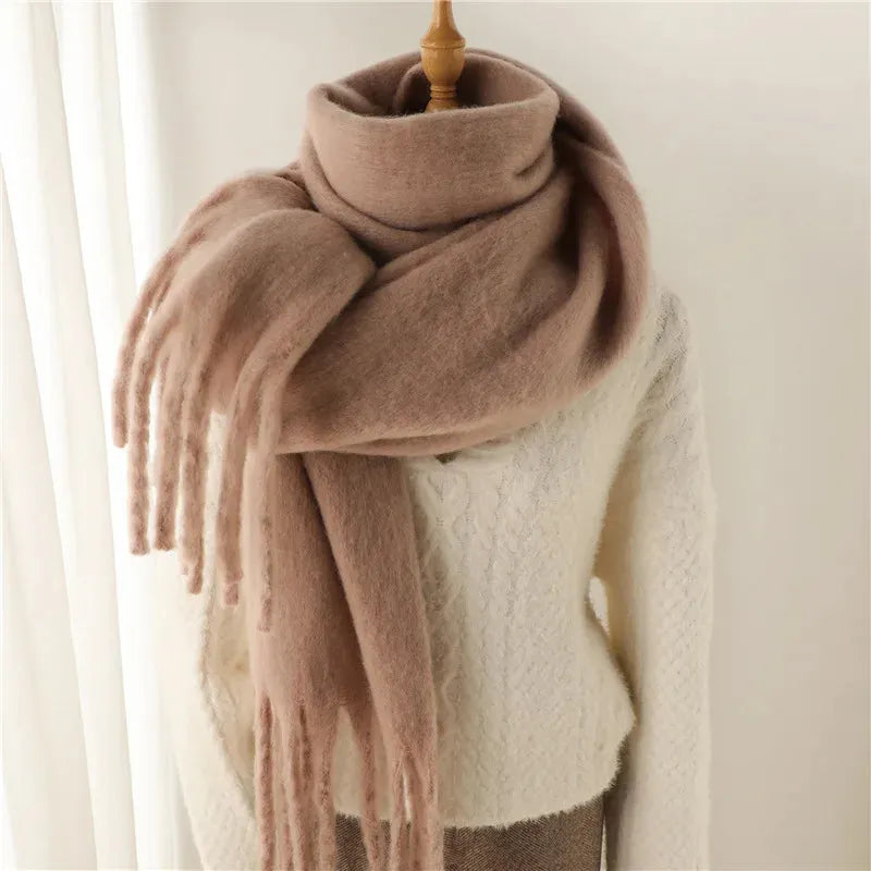 Women's Scarf - Chunky Finish with Fringe Trim