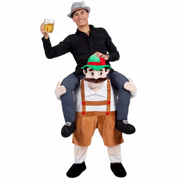 Men's Oktoberfest 'Carry Me' Halloween Costume - Funny Piggyback