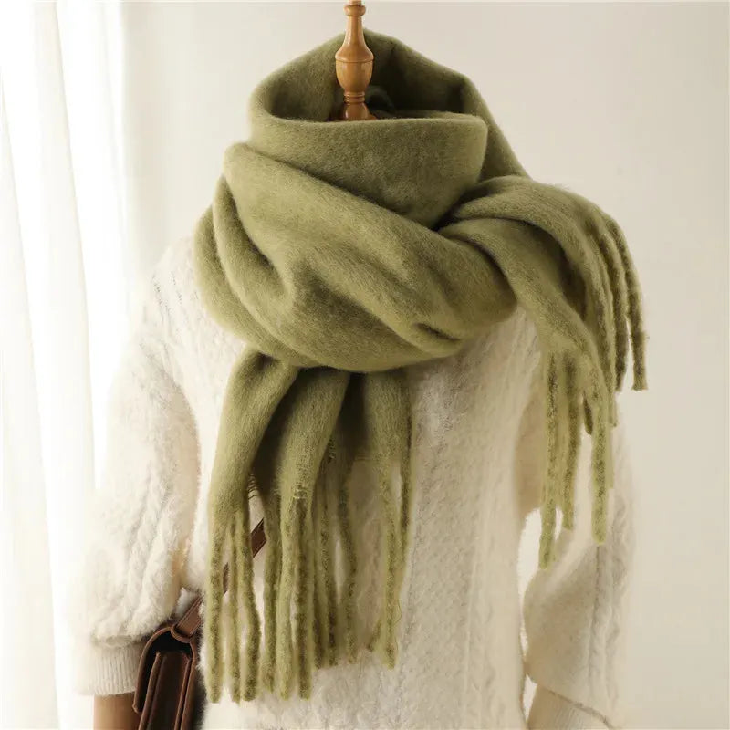 Women's Scarf - Chunky Finish with Fringe Trim