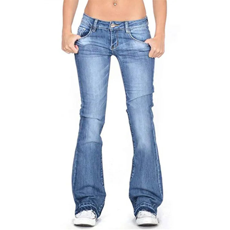 Women's Low-Rise Flared Jeans - Bootcut