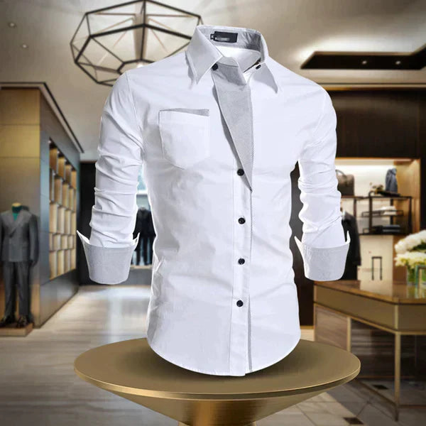 Elegant and Casual Long-Sleeve Shirt for Men