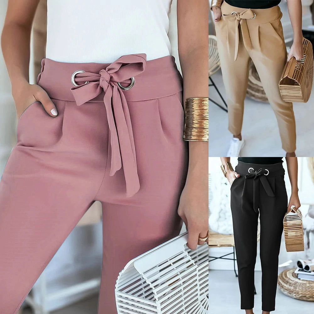Ella - Tie-Waist Lightweight Summer Trousers for Women