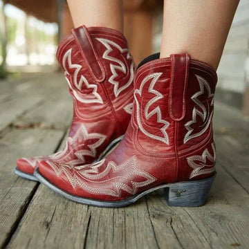Women's Embroidered Cowboy Boots - Artisanal & Versatile