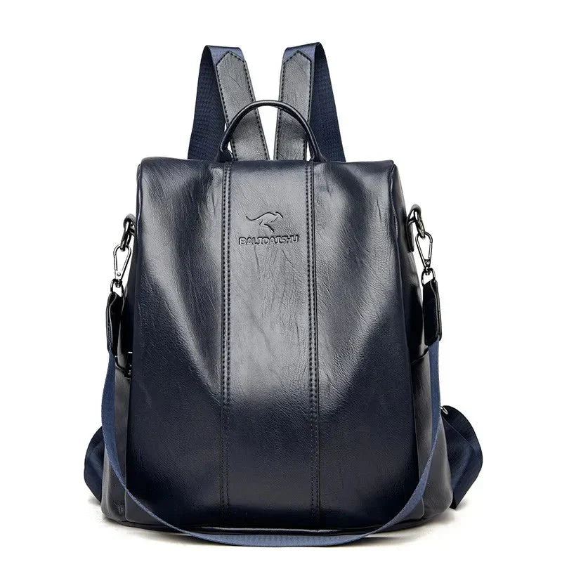 Women's Two-Way Handle Modern Backpack - Anti-Theft & Water-Resistant