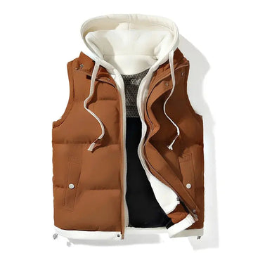 Men's Gilet - Hooded with Padded Design