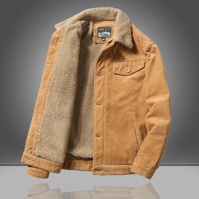 Men's Corduroy Trucker Jacket - Cosy Lining