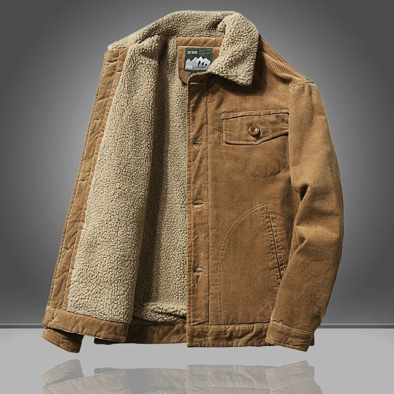 Men's Corduroy Trucker Jacket - Cosy Lining