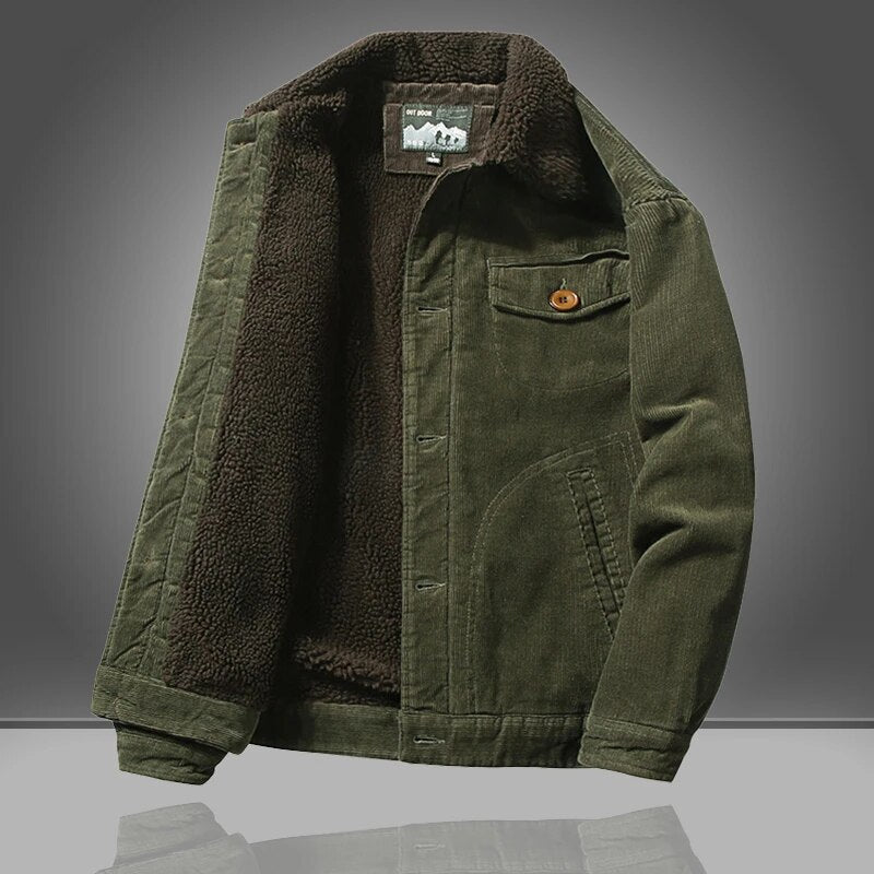 Men's Corduroy Trucker Jacket - Cosy Lining