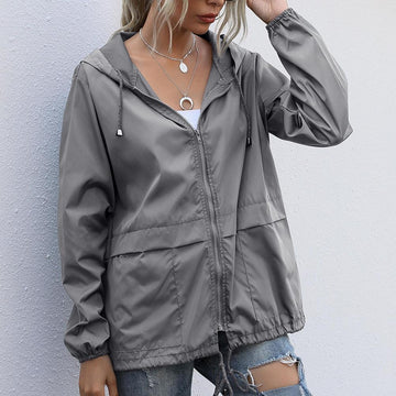 Mae - Windproof Summer Jacket with Hood for Women