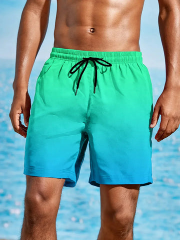 Stylish Gradient Beach Shorts for Men | Nico