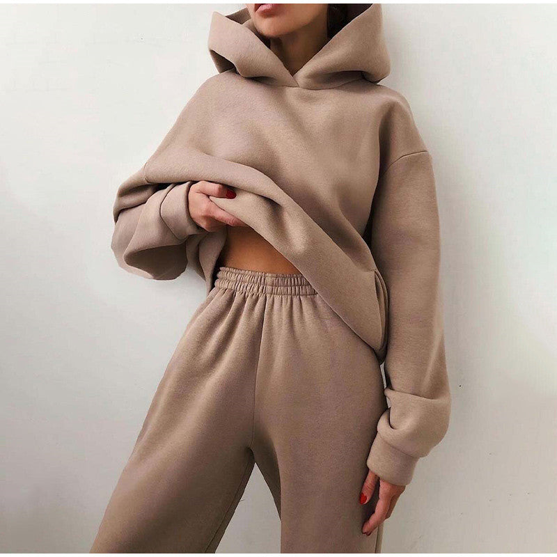Women's Loungewear Set - Hoodie & Joggers with Kangaroo Pocket