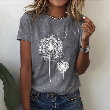 Casual Floral T-Shirt for Women