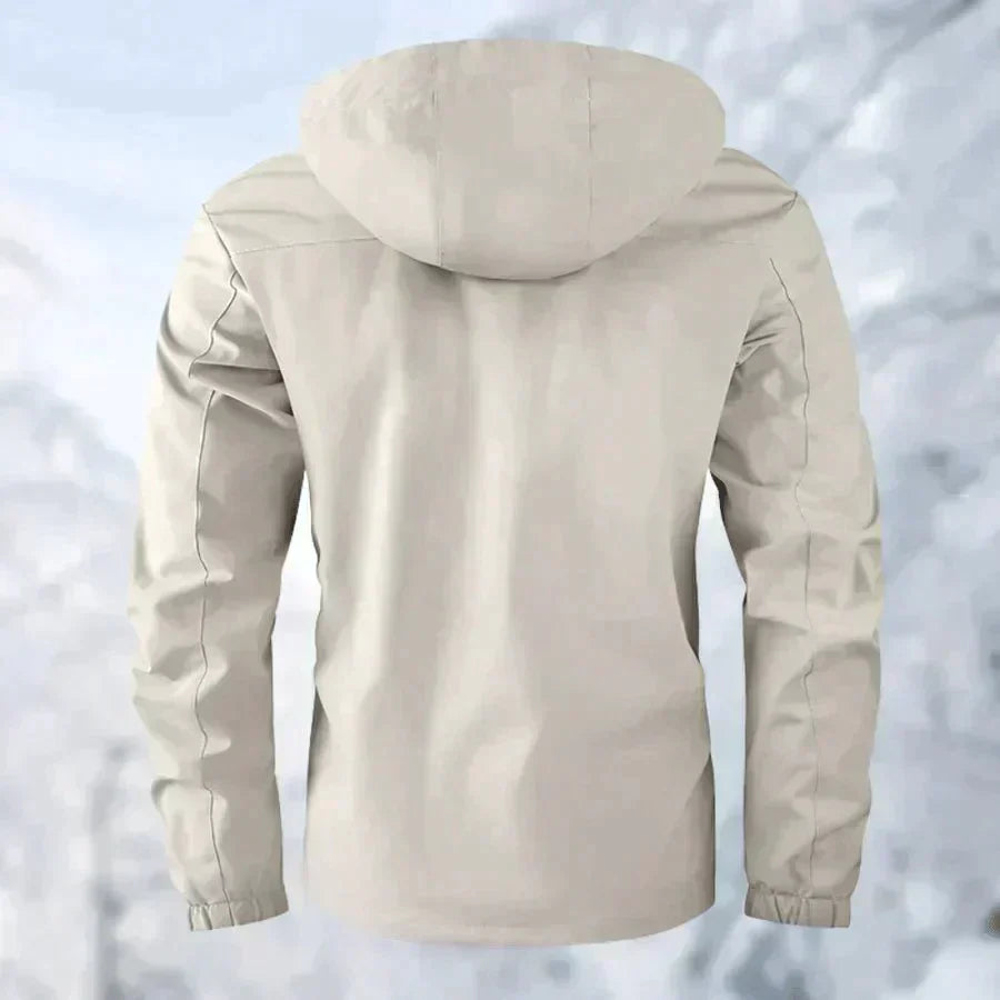 Men's Winter Jacket - With Hood and Flap Pockets
