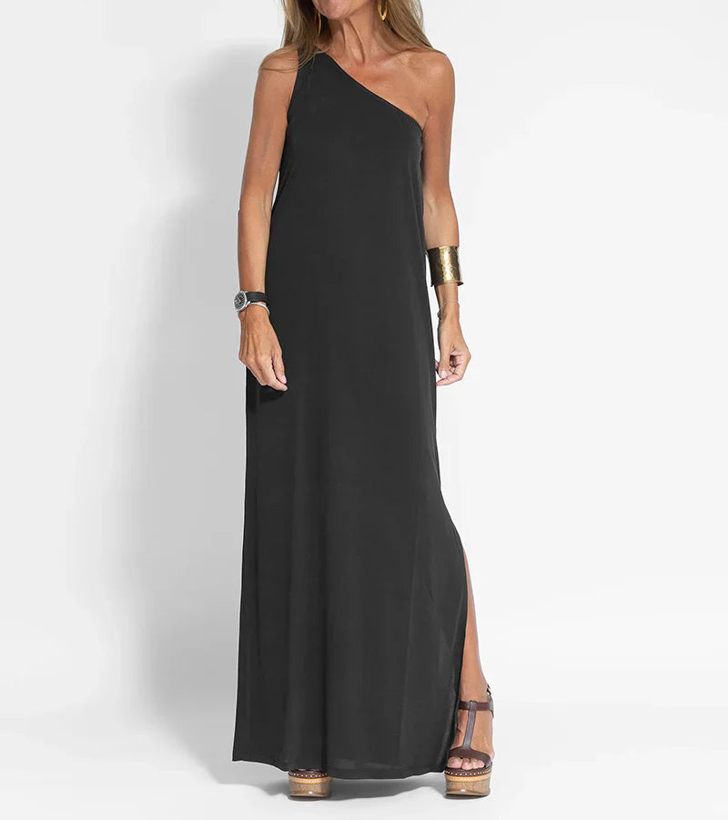 Elegant One-Shoulder Maxi Dress for Women | Rhea