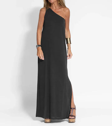 Elegant One-Shoulder Maxi Dress for Women | Rhea