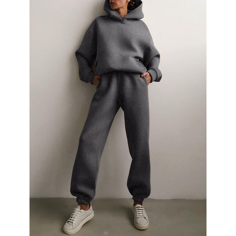 Women's Loungewear Set - Hoodie & Joggers with Kangaroo Pocket