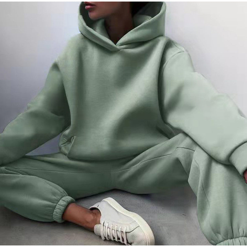 Women's Loungewear Set - Hoodie & Joggers with Kangaroo Pocket