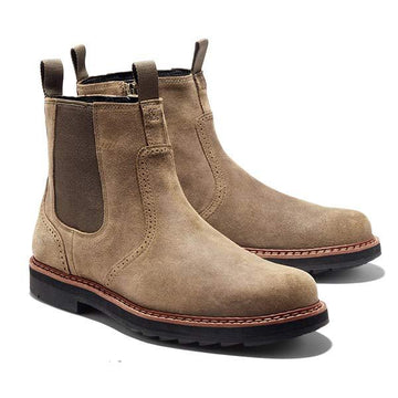 Men's Chelsea Boots - Ankle Slip-On with Pull Tabs