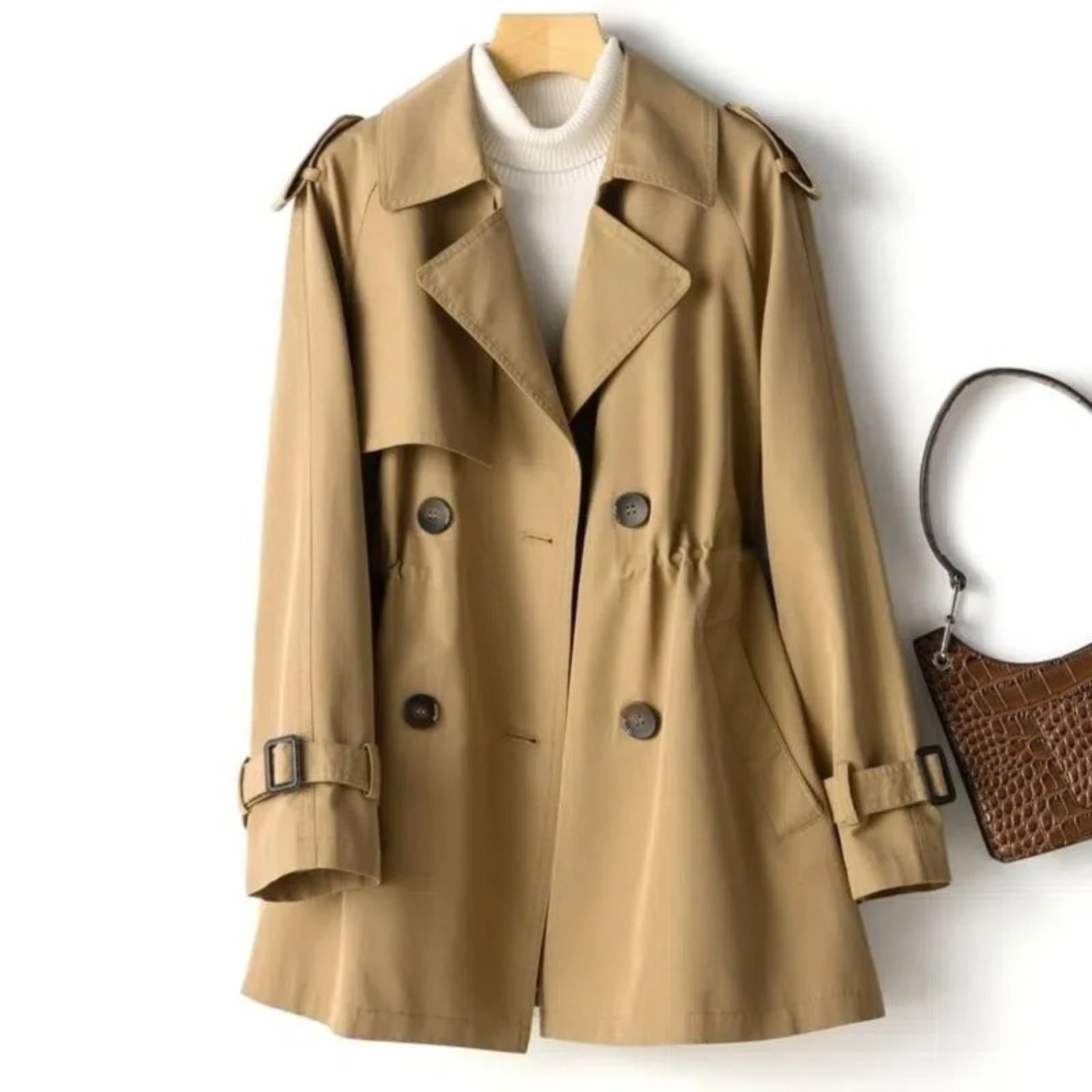 Women's Warm Trench Coat - Stylish & Comfortable