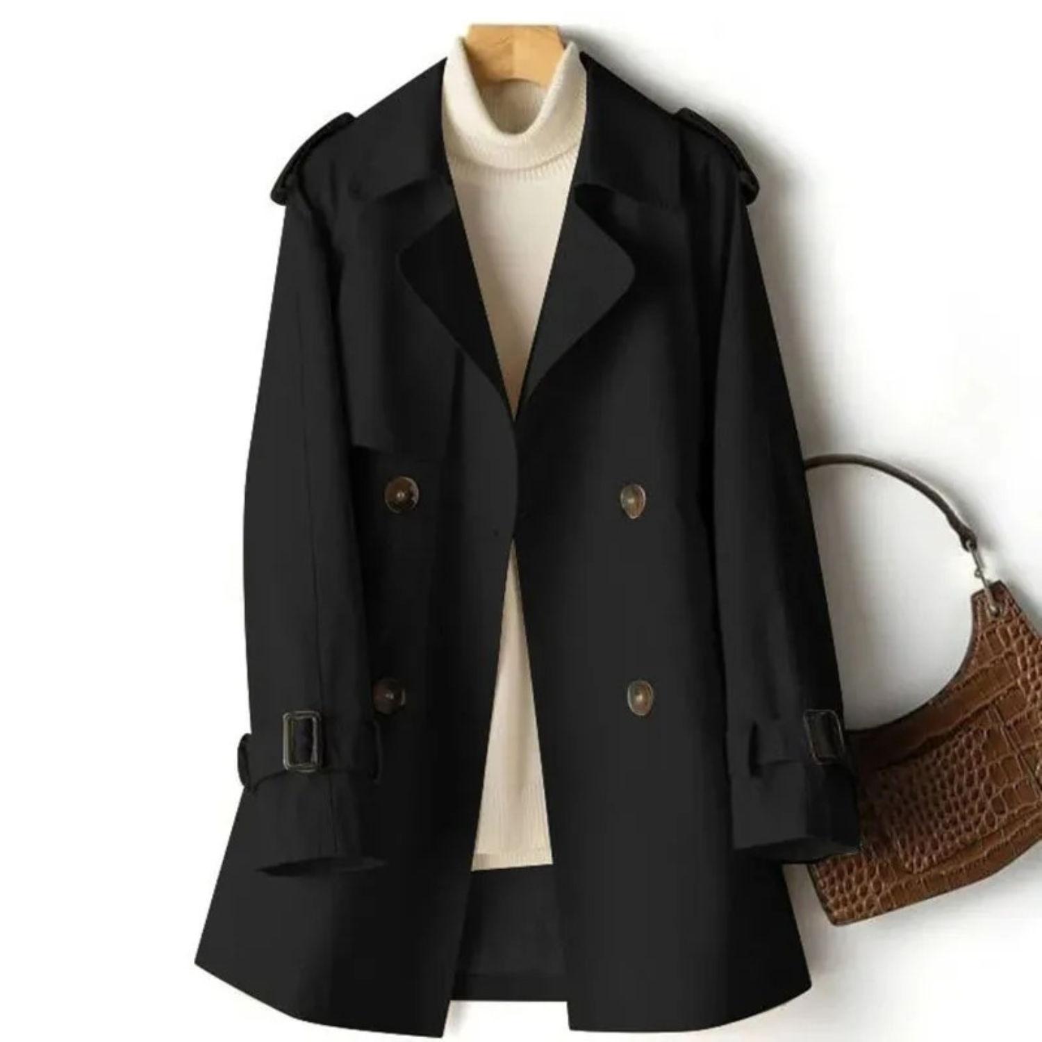 Women's Warm Trench Coat - Stylish & Comfortable