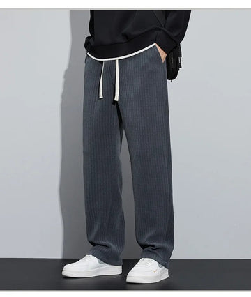 Men's Corduroy Wide Leg Joggers - Comfortable and Stylish