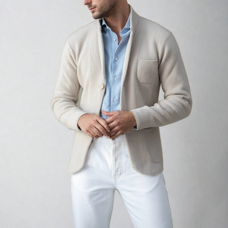 Men's Cardigan Blazer - Smart-Casual Jacket