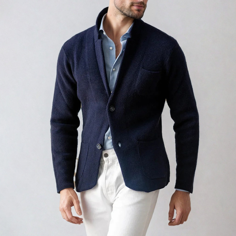 Men's Cardigan Blazer - Smart-Casual Jacket