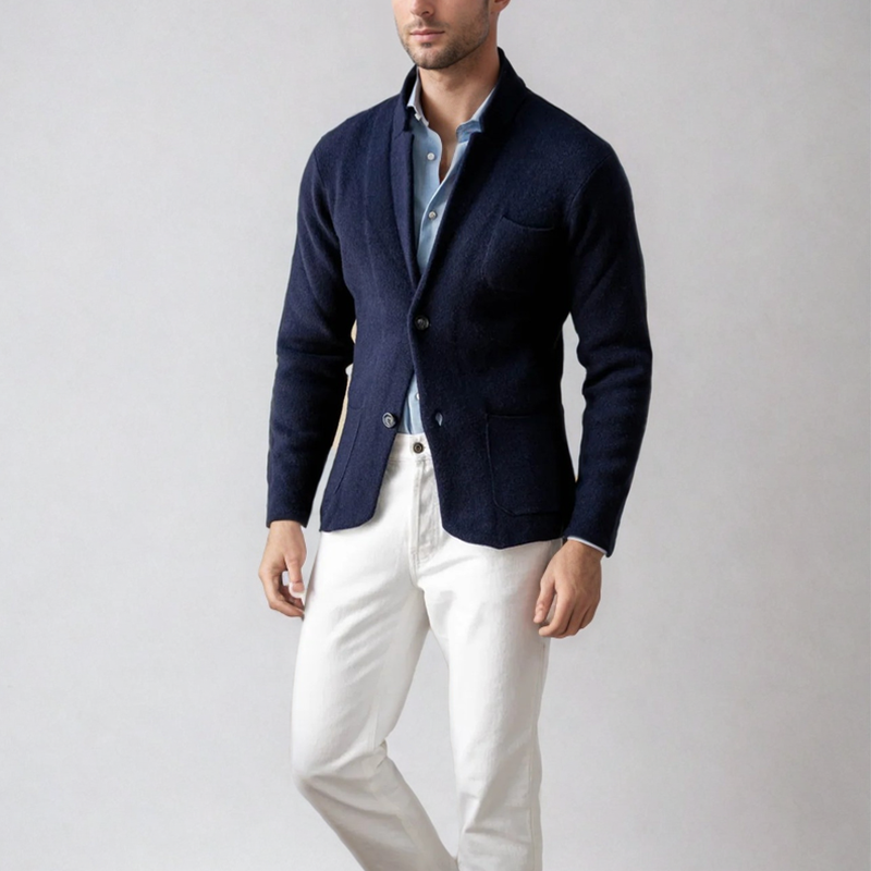 Men's Cardigan Blazer - Smart-Casual Jacket