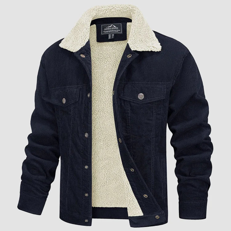 Men's Stylish Corduroy Jacket - Warm Lining