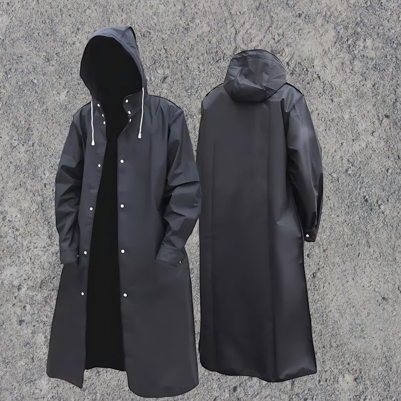 Men's Stylish Hooded Waterproof Jacket - Functional Outerwear