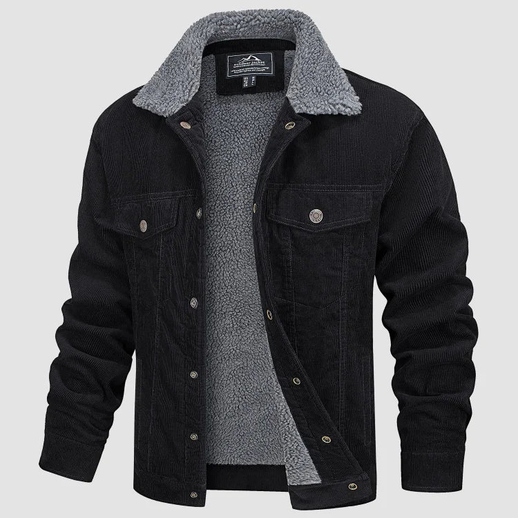 Men's Stylish Corduroy Jacket - Warm Lining